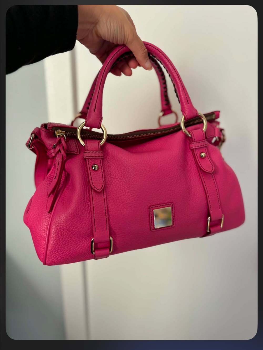 Dooney & bourke Bright pink Leather Satchel - Women's Handbag